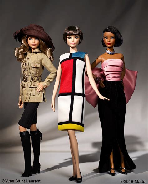 ysl barbie safari|Platinum Label® Yves Saint Laurent Barbie® Dolls, Modeling .